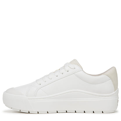 Dr. Scholl's Shoes Womens Time Off Platform Slip On Fashion Sneaker,White Smooth,9
