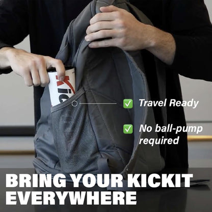 Kickit | The Original Birdie Soccer Trainer | Play Outdoors, Indoors or Backyard, Beach or Tailgate, All Ages Fun & Travel Friendly (Red)