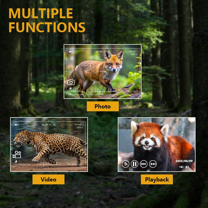 Night Vision Binoculars for Adults, 4K HD Night Vision Goggles with Video Recording, for Men, Boys, Father's Day, Christmas for Outdoor Night Adventure, Wildlife Watching