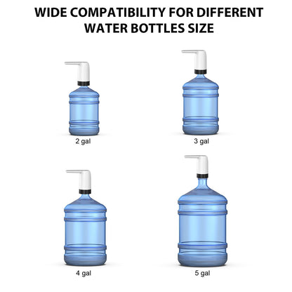 VAPTEC Water Dispenser for 2-5 Gal Bottles, Portable Water Bottle Pump, Rechargeable Battery, USB Charging Water Bottle Dispenser, One Button Design, Easy to Use for Home, Office, Travel, Camping