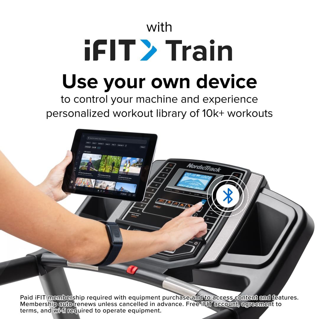 NordicTrack T 6.5 S; Treadmill for Running and Walking with 5” Display and SpaceSaver Design