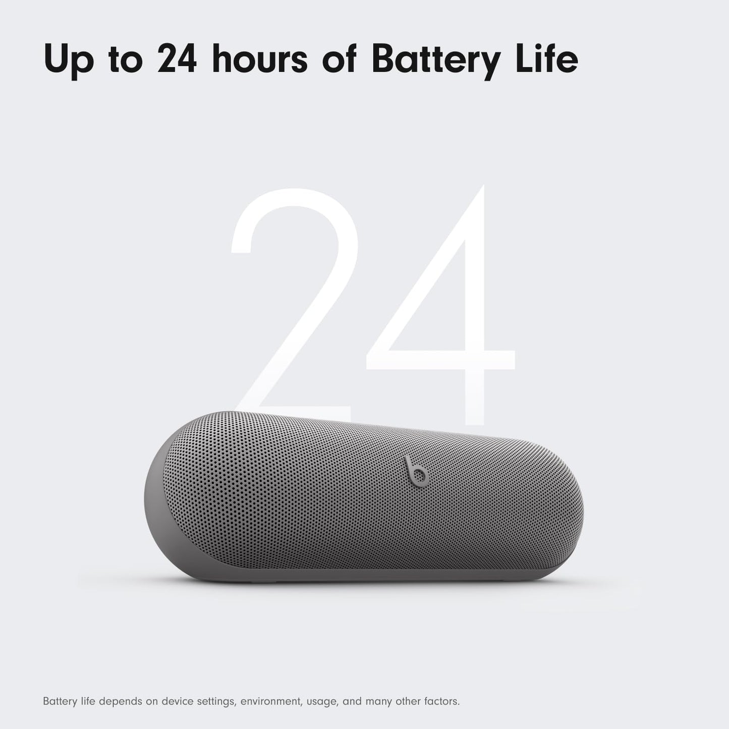 Beats Pill x Kim Kardashian - Wireless Bluetooth Speaker and Portable Charger via USB-C - Up to 24 Hours Battery Life, IP67 Water Resistant, Apple & Android Compatible, Built-in Mic – Dark Gray