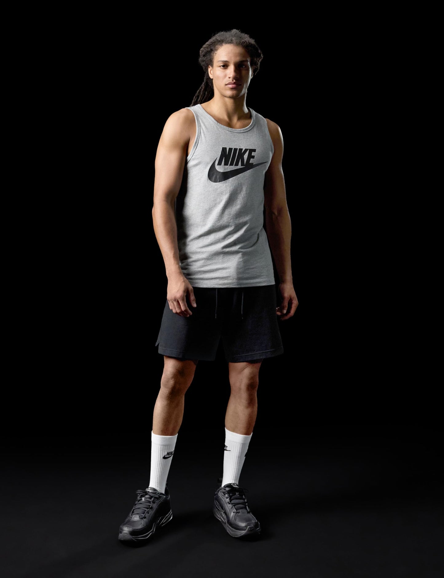 Nike Men's Air Monarch IV Training/Workout Shoes, Black/Black, 10.5