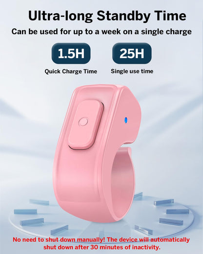 DATAFY [Case-Friendly] Remote Control Page Turner Ring for Kindle Paperwhite Oasis Scribe Kobo eReaders, Camera Camcorder Remote Controls, Page Turner Clicker for iPhone ipad Tablets with Storage Bag