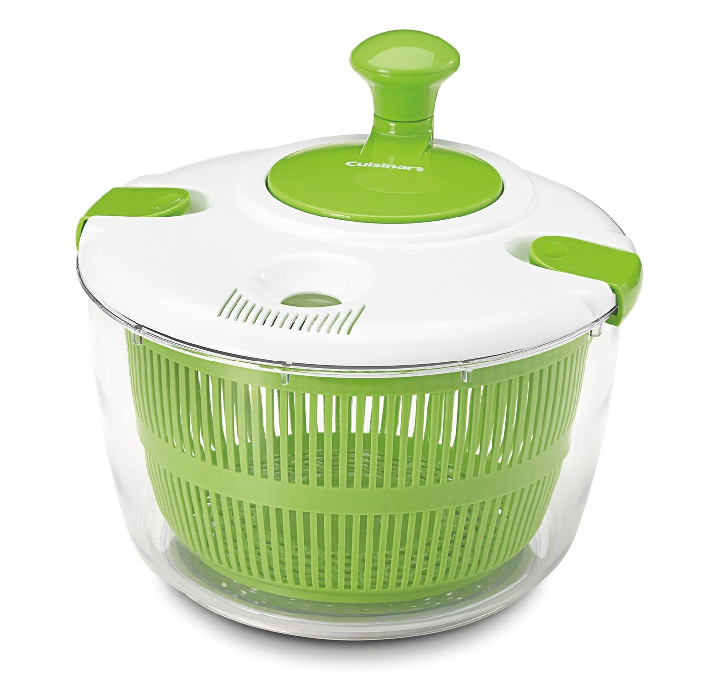 Cuisinart Large Salad Spinner, 5-Qt , Vegetable & Fruit Salad Washing Bowl with Strainer, Quick Prep Spinner for Salad Greens, Lettuce, Fruits & Vegetables, CTG-00-SAS