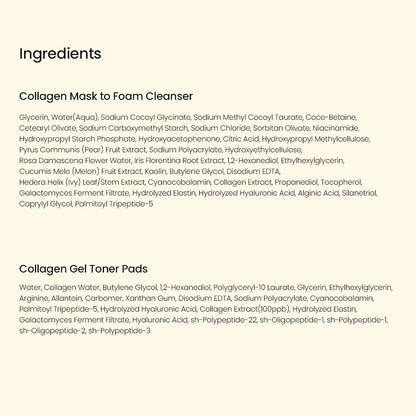 BIODANCE 7 Day Glow Up Kit: Holiday Collagen Gift Set for Glass-Skin, Christmas Gift, Stocking Stuffers for teen girls, Korean Skincare with Mask to Foam Cleanser, Toner Pads, Moisturizer, Gel Masks