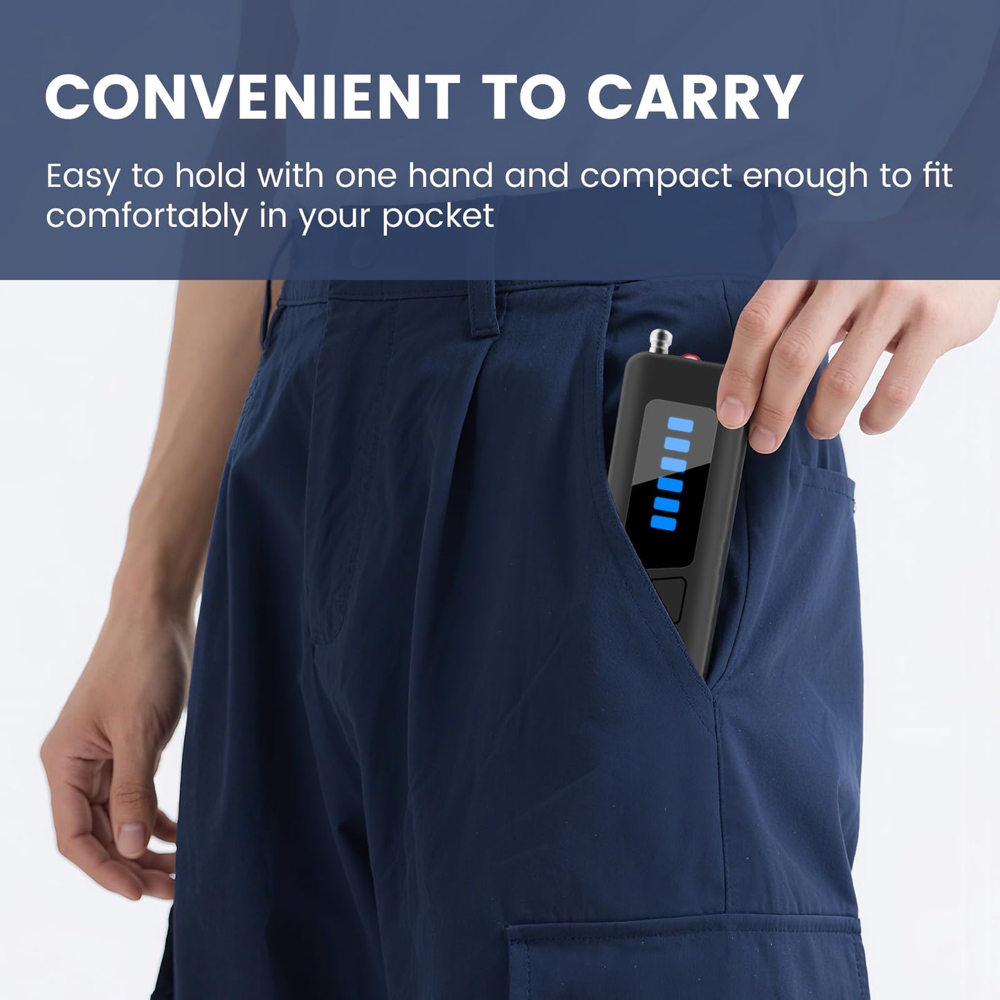 Hidden Camera Detectors, GPS Tracker Detector, Wireless Signal Scanner for, Mini Camera Detector, Suitable for Cars, Travel, Hotels, Office and Home