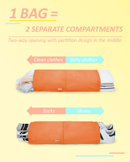 BAGSMART 6 Set Compression Packing Cubes for Travel, Lightweight Vacation Travel Essentials, Travel Accessories for Suitcase Organizer Bags Set, Durable Luggage Organizer Travel Bags