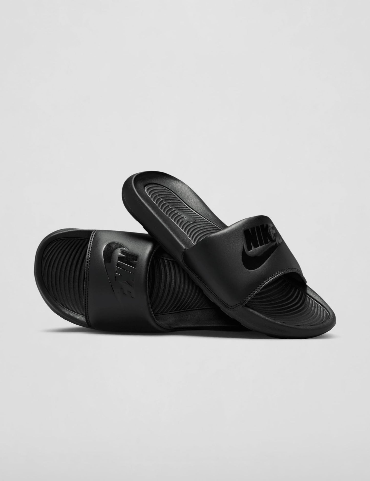 Nike Men's Victori One Slides, Black/Black-Black, 13