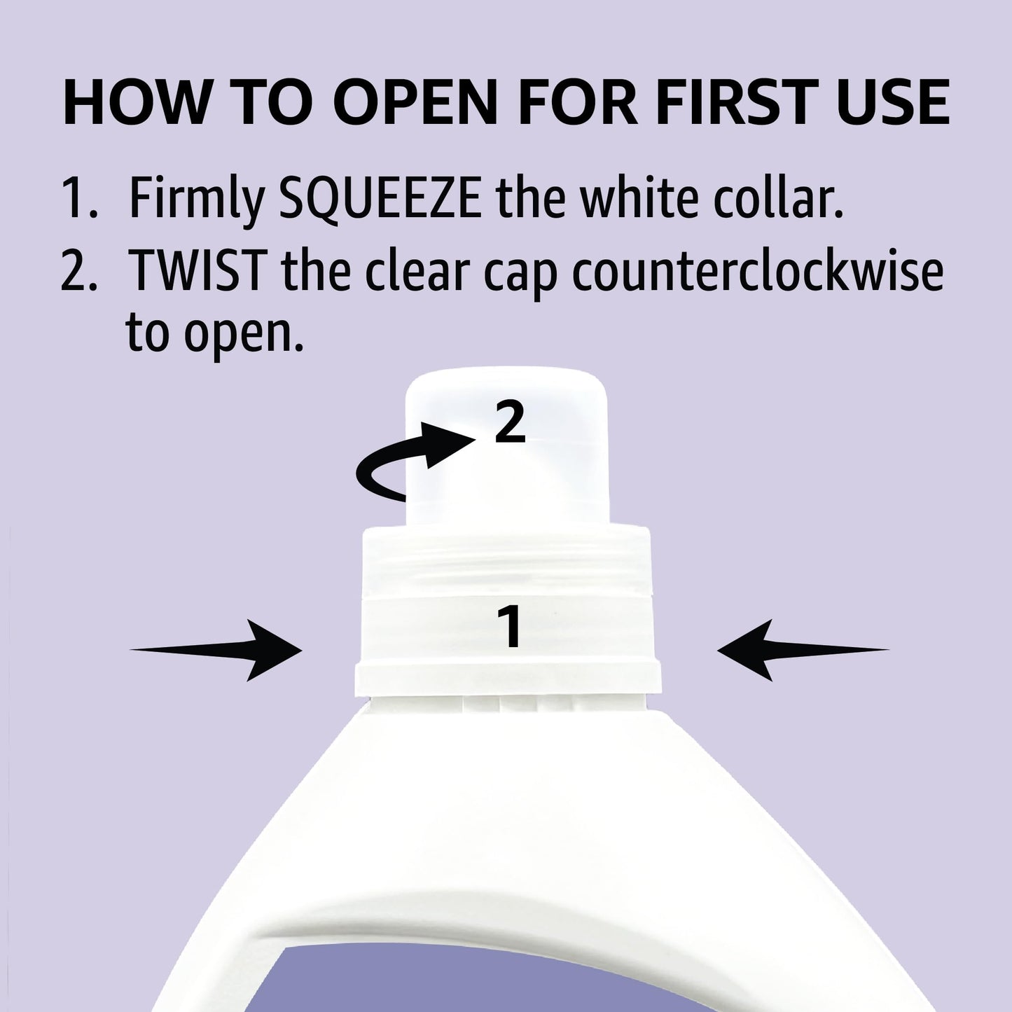 Amazon Basics Concentrated Liquid Laundry Detergent, Lavender, 110 loads, 82.5 Fl Oz (Previously Solimo)