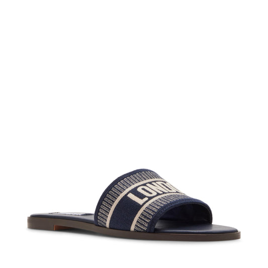 Steve Madden Women's Knox Sandal, Navy, 6