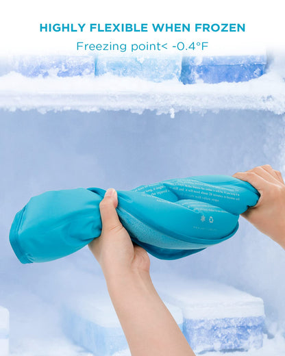 Comfytemp Ice Pack for Neck Shoulders, FSA HSA Approved, Large Gel Neck Shoulder Ice Pack, Reusable Cold Neck Ice Pack Wrap for Upper Back Pain Relief, Cold Compress Therapy for Rotator Cuff Injuries