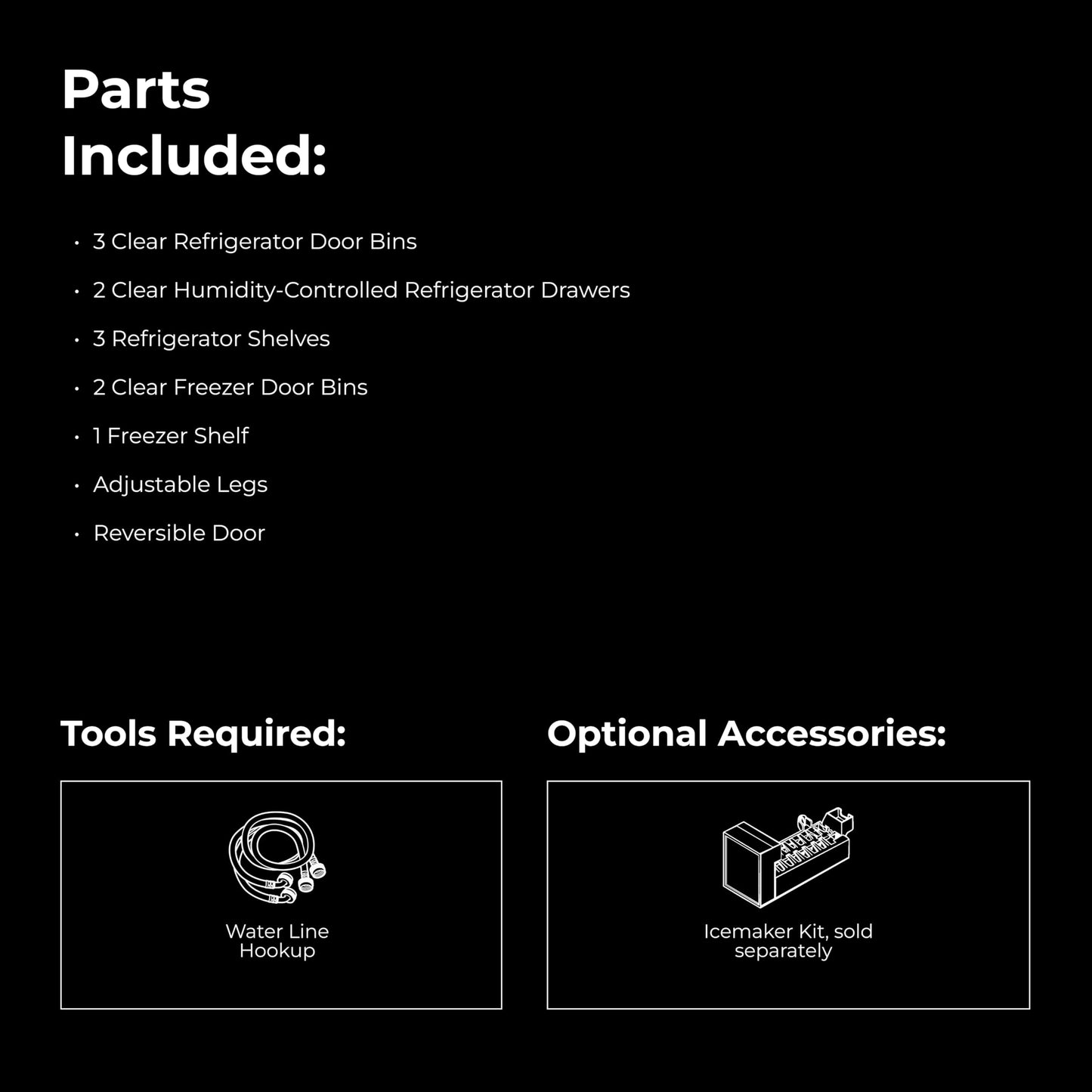 Kenmore 33 in. 20.5 cu. ft. Capacity Refrigerator/Freezer with Full-Width Adjustable Glass Shelving, Humidity Control Crispers, ENERGY STAR Certified, White