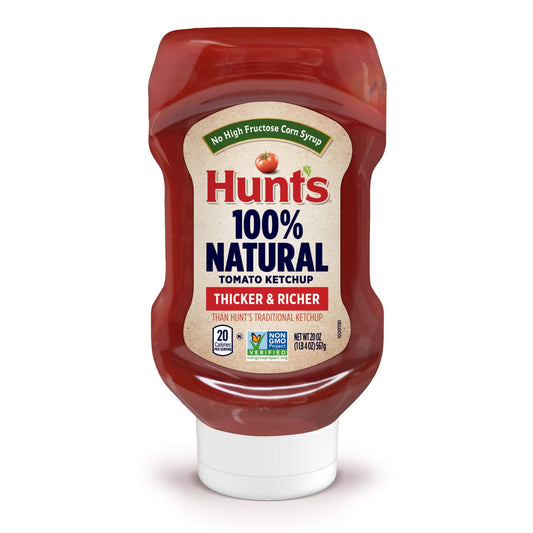 Hunt’s Best Ever Tomato Ketchup, 20-oz. Bottle (Pack of 12)