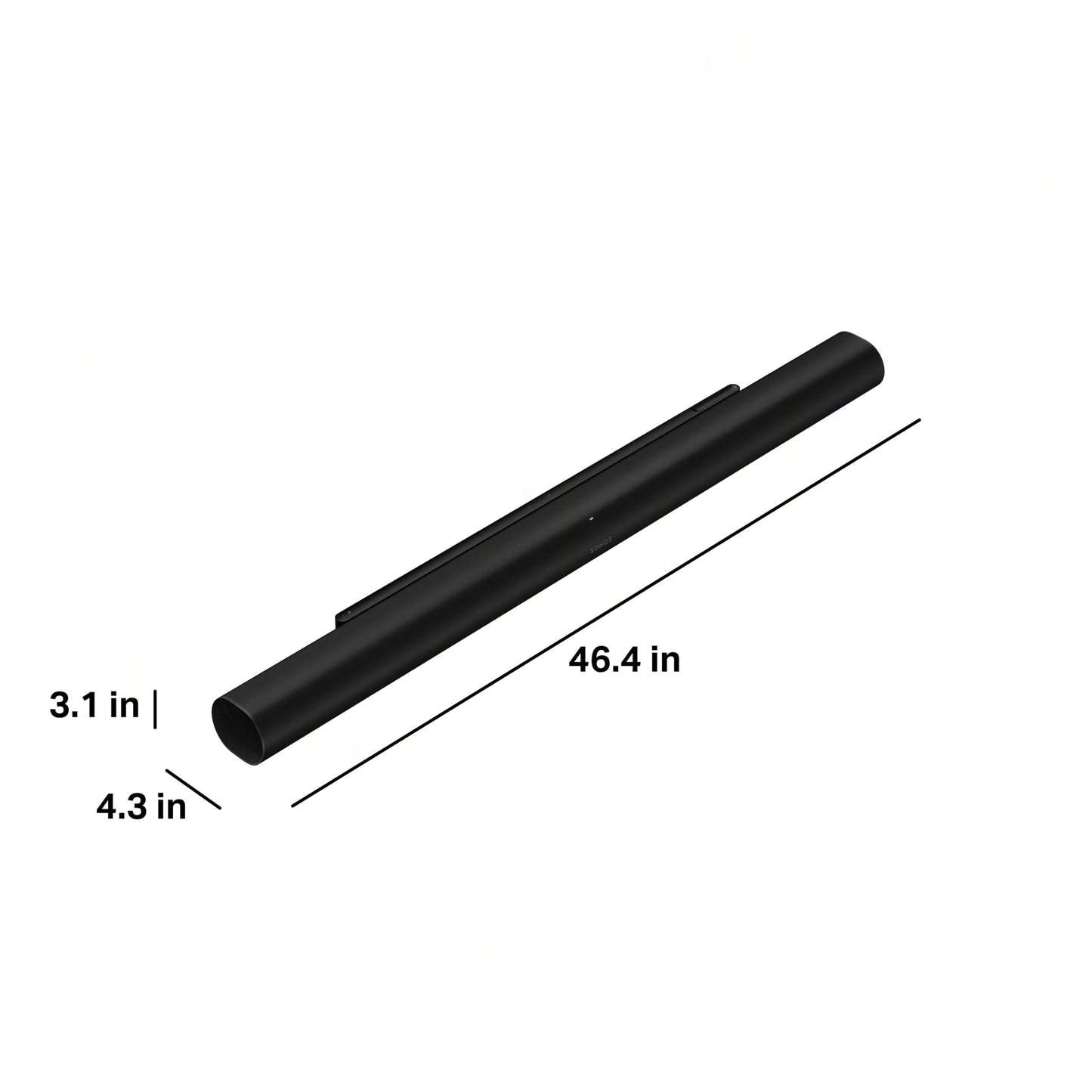 Sonos Arc Ultra Soundbar with Dolby Atmos and Voice Control - 9.1.4 Surround Sound for TV and Music - Black