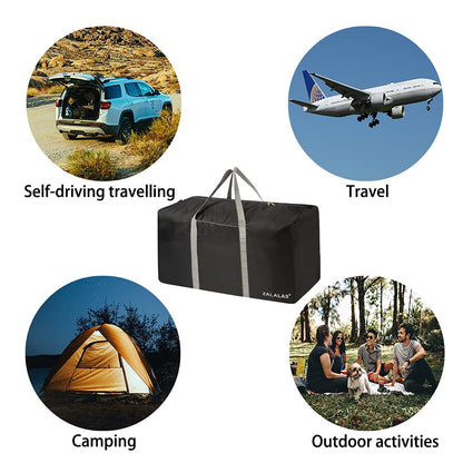 ZALALAS Travel Duffle Bag,96L Extra Large Duffel Bag Lightweight,Waterproof Duffle Bag for Men Women,Black