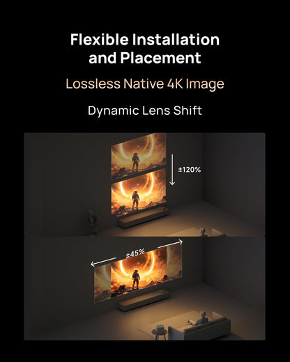 XGIMI Horizon 20 Max 4K Projector Triple Laser Home Theater, 2025 New, 5700 ISO Lumens, Google TV with Licensed Netflix, Optical Zoom Lens Shift, IMAX Enhanced, Dolby Vision, 20000:1 Contrast