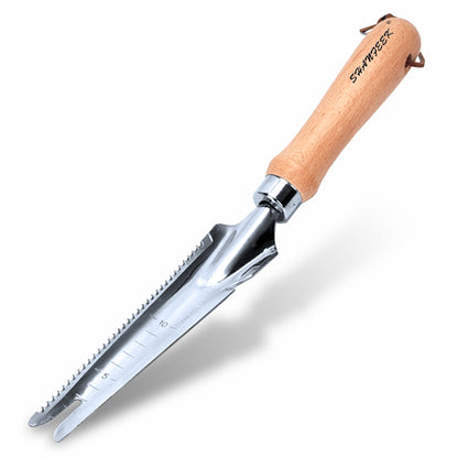 SHANFEEK Weed Puller Crack Weeder Weed Remover Tool for Yard Hoe Gardening Tools Stainless Steel One-Piece Molding (I-Type)