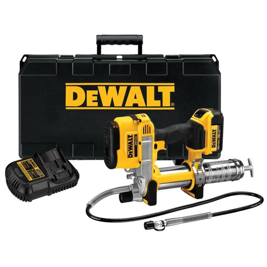 DEWALT Grease Gun Kit 20V MAX with Battery and Charger Cordless Grease Gun, 42” Hose, 10,000 PSI, Variable Speed Triggers (DCGG571M1)