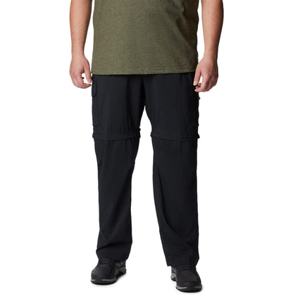 Columbia Mens Silver Ridge Utility Convertible Hiking Pant, Black, 34 x 30