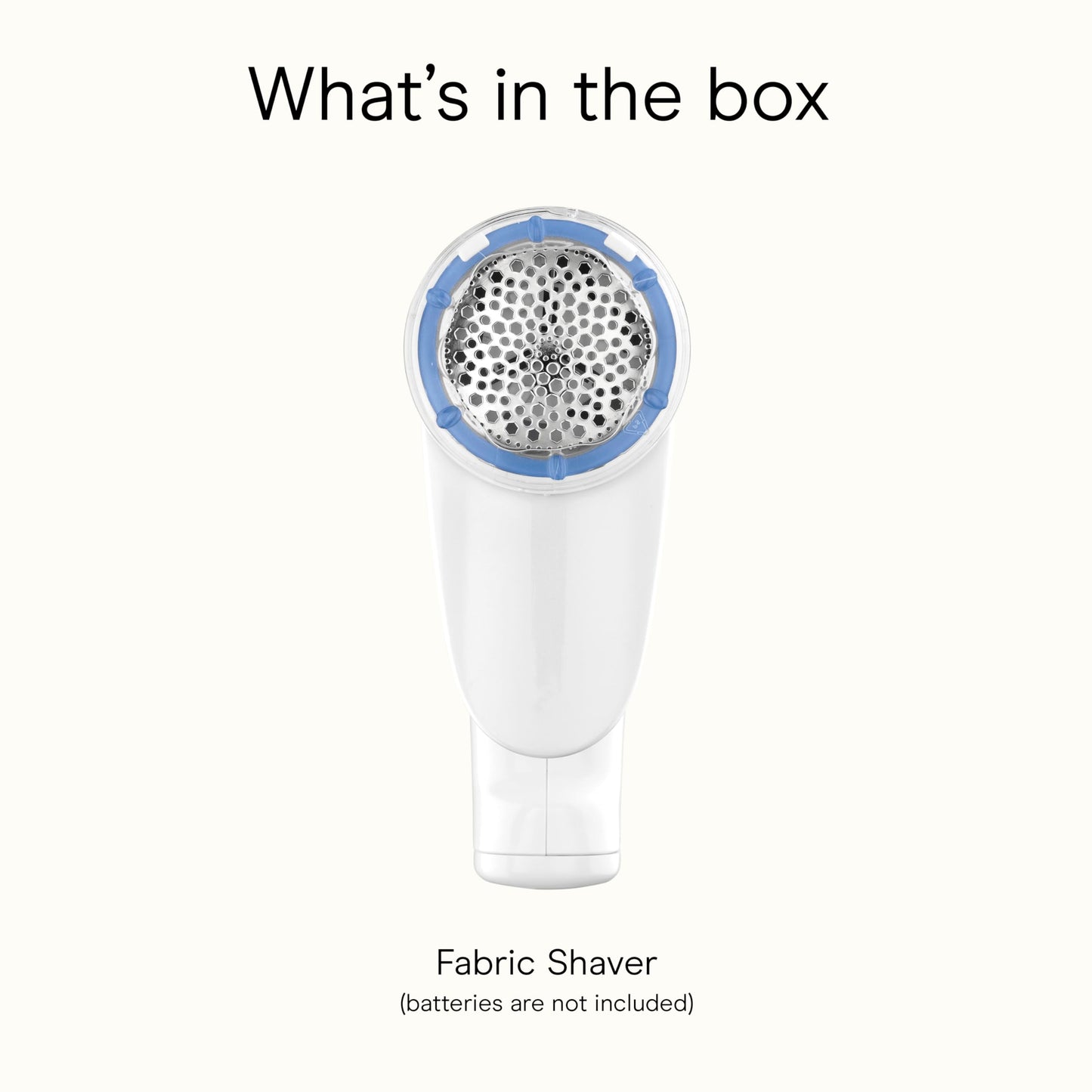 Conair Fabric Shaver and Lint Remover, Battery-Operated Portable Clothes Shaver with 3 Settings, Fuzz Remover for Sweaters, Clothing and Furniture, Large 2-Inch Shaving Head, White