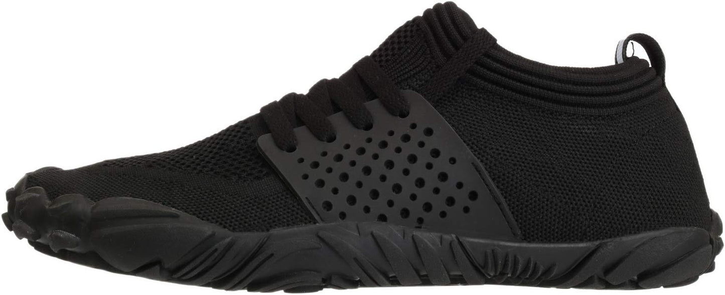 Joomra Womens Barefoot Road Running Shoes Black Size 8.5 Whitin Minimalist Camping for Ladies Zero Drop Hiking Trekking Toes Sneakers Workout Tennis Footwear 39