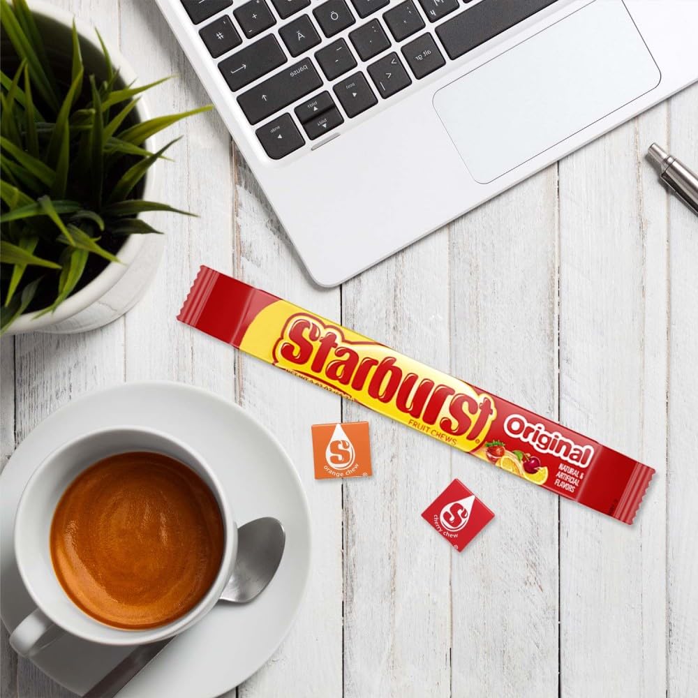 SKITTLES & STARBURST Assorted Candy Variety Pack, Halloween Party Candy Pack, 37.05 oz (18 Count) Bulk Box