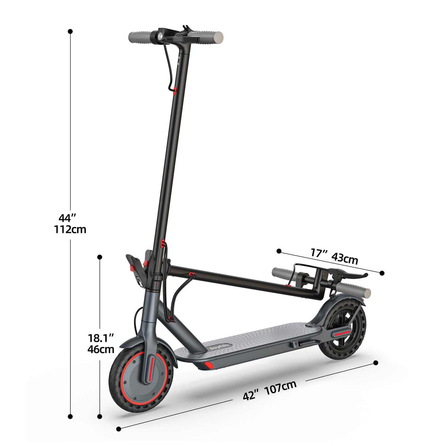 Electric Scooter Adults, Powerful 350W E-Scooter, Max 19 Mph & 15-19 Miles Range Scooters, Folding Scooters with 8.5" Solid Tires, Commuting Scooter Kick Scooter with APP Control (JS03-21Miles-350W)