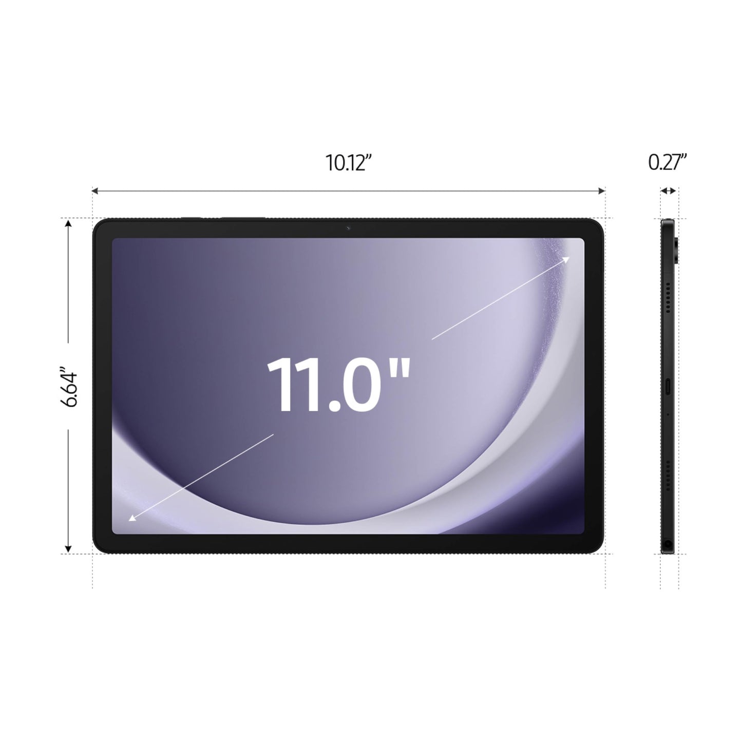 Samsung Galaxy Tab A9+ Plus 11” 128GB Android Tablet, Big Screen, Quad Speakers, Upgraded Chipset, Multi Window Display, Slim, Light, Durable, Kids Friendly Design, US Version, 2024, Graphite