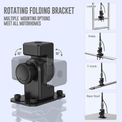 HiBoost Cell Phone Booster for RV |Travel 3.0 RV Max Signal Booster| 2025 New Version | Boosts 4G 5G LTE | Cell Booster | Folding Antenna Bracket |All U.S.Carriers Verizon,AT&T,T-Mobile FCC Approved