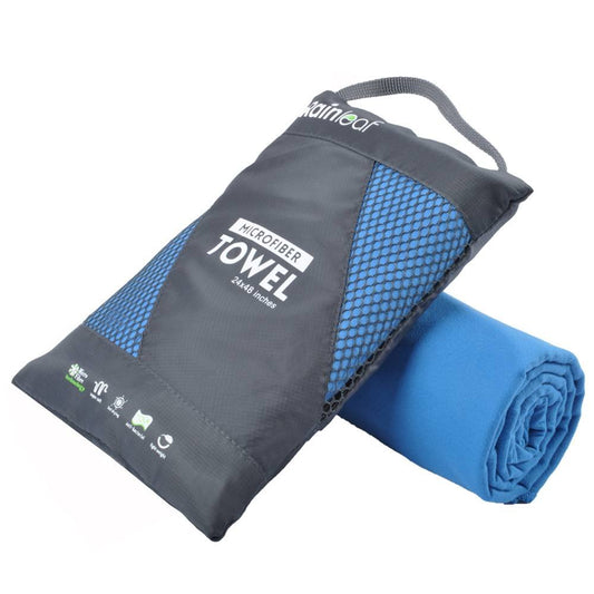 Rainleaf Microfiber Towel Perfect Travel & Gym & Camping Towel. Quick Dry - Super Absorbent - Ultra Compact - Lightweight. Suitable for Trip, Beach, Shower, Backpacking, Pool