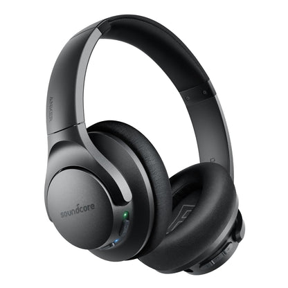 Soundcore Anker Life Q20 Hybrid Active Noise Cancelling Headphones, Wireless Over Ear Bluetooth Headphones, 70H Playtime, Hi-Res Audio, Deep Bass, Memory Foam Ear Cups, Travel, Office, USB-C Charging