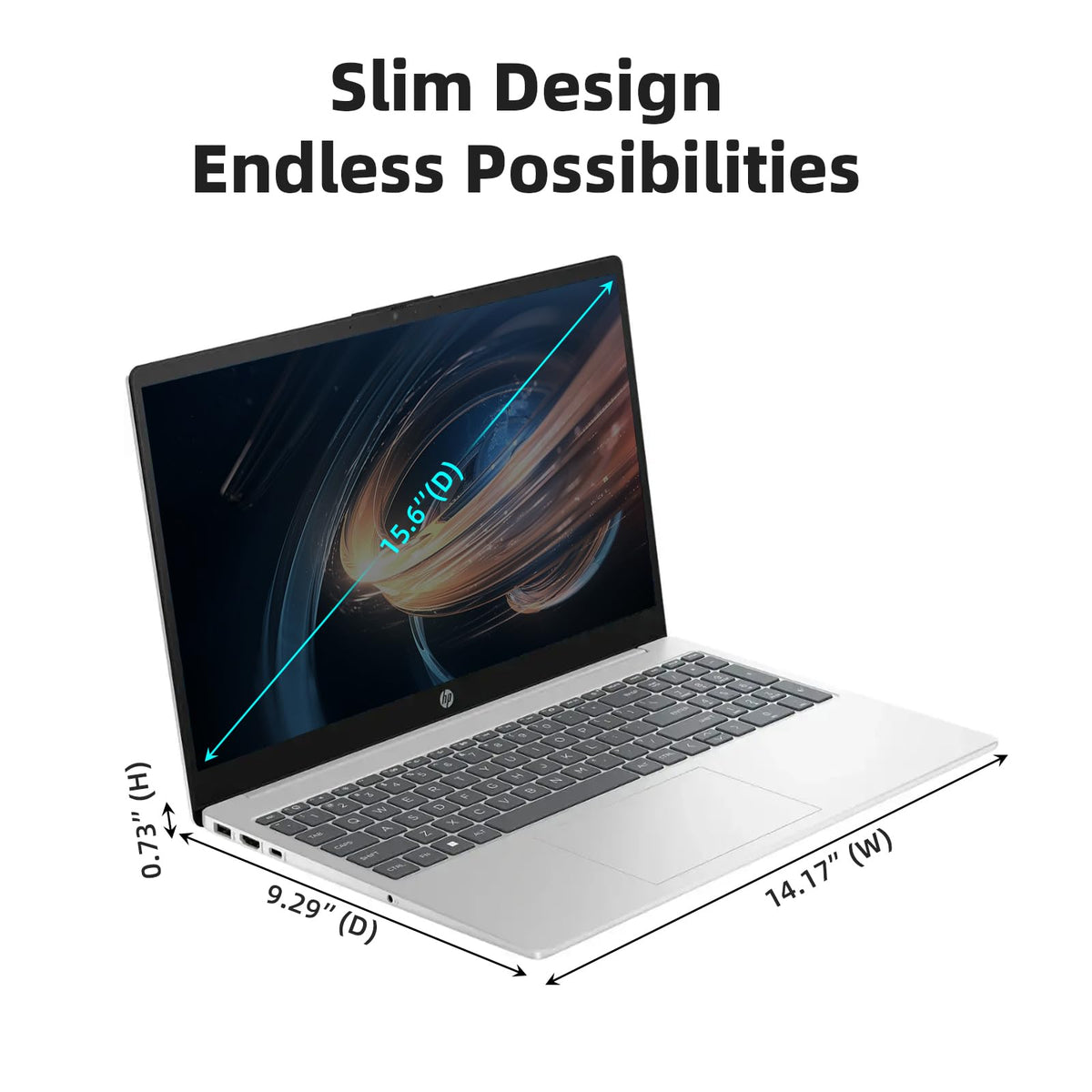 HP 15.6-inch Touchscreen Laptop Computer - w/MS Office 2024 Lifetime, Free CD/DVD Drive • Intel 6-core i3-1215U • 32 GB RAM, 1 TB SSD • Wi-Fi 6E • Windows 11 Pro, Long Battery Life