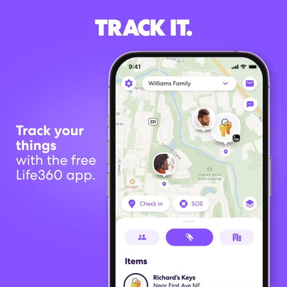 Tile by Life360 Mate - Bluetooth Tracker, Keys Finder and Item Locator for Keys, Bags and More. Phone Finder. Both iOS and Android Compatible. 4-Pack (Colors)