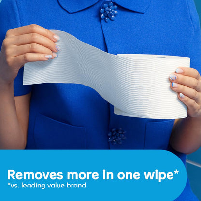 Cottonelle Ultra Clean Toilet Paper with Active CleaningRipples Texture, Strong Bath Tissue, 1-Ply, White, 24 Family Mega = 132 Regular Rolls (4 Packs of 6)
