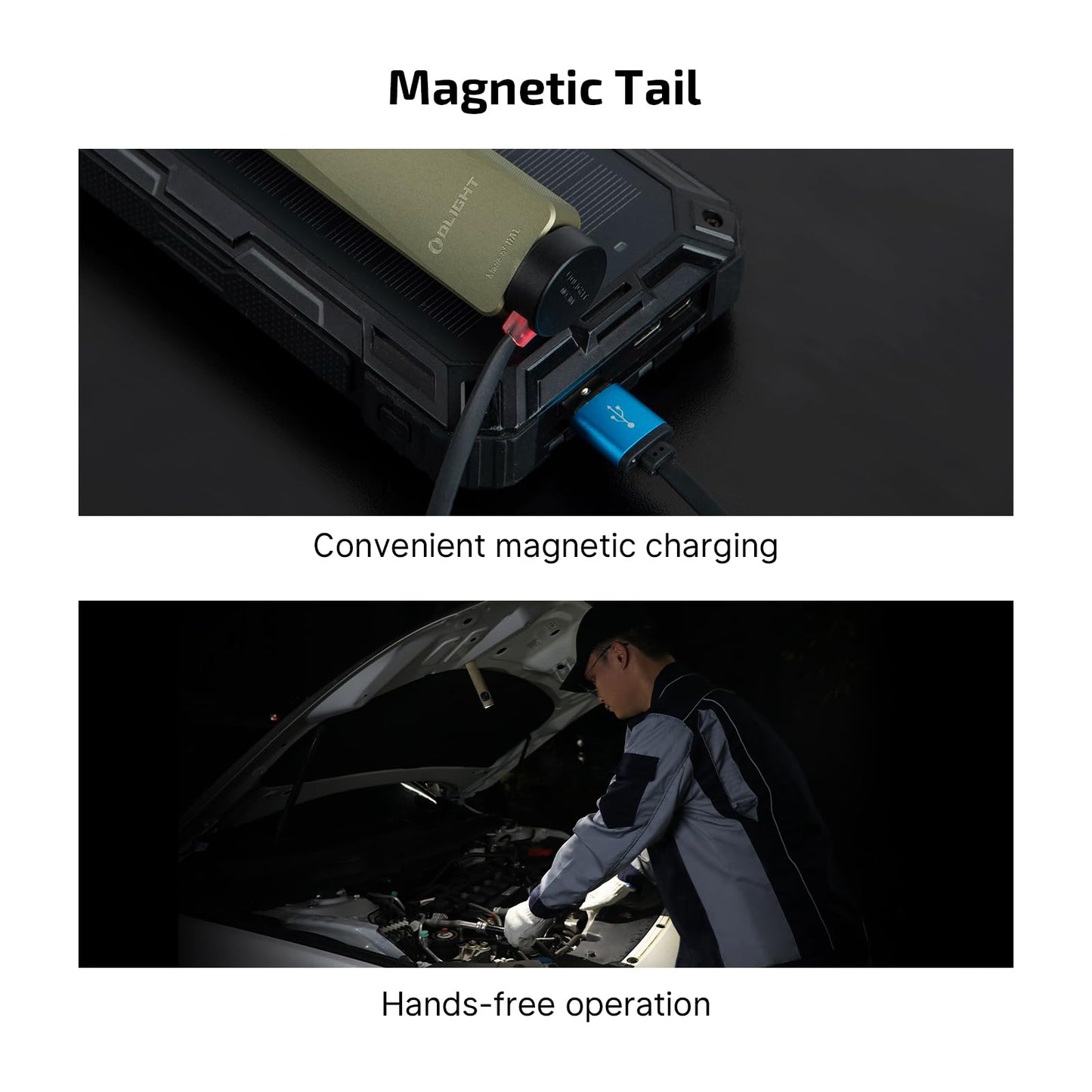 OLIGHT Arkfeld Ultra 1400 Lumens EDC Flat Flashlight, Rechargeable Compact Pocket Flash Light Combines White LED, UV and Green Beam, Triple Sources Perfect for Checking, Working (Olive-Green)