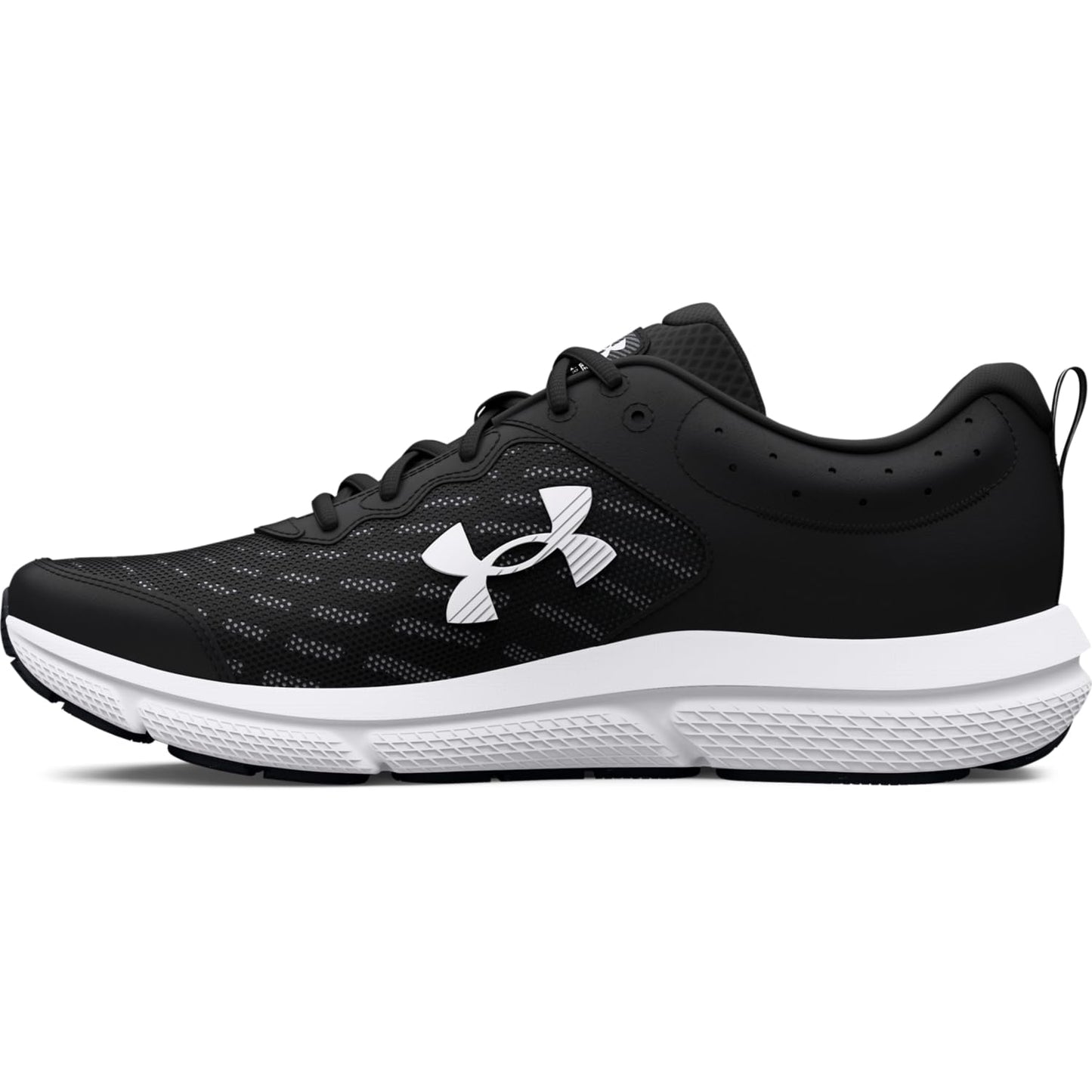 Under Armour Men's Charged Assert 10, (001) Black/Black/White, 10, US