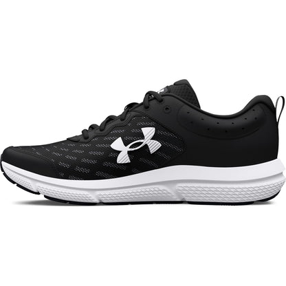 Under Armour Men's Charged Assert 10, (001) Black/Black/White, 10, US