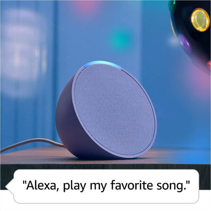 Amazon Echo Pop (newest model), Our smallest Alexa speaker, Fits in any room, Charcoal