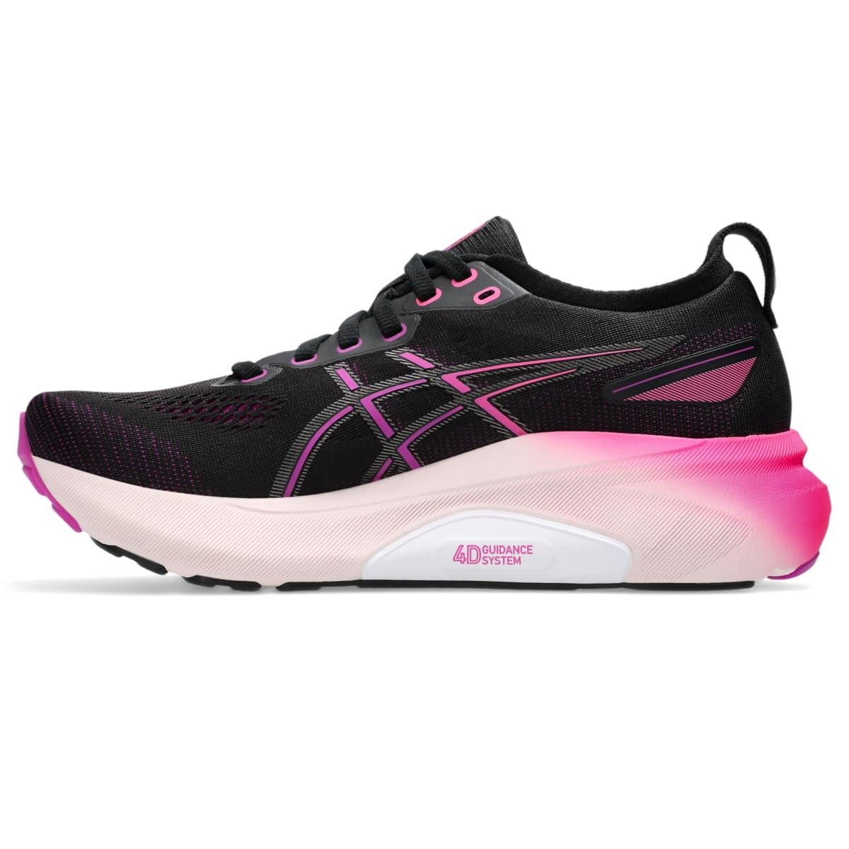 ASICS Women's Gel-Kayano 31 D Running Shoes, 8.5, Black/Bold Magenta