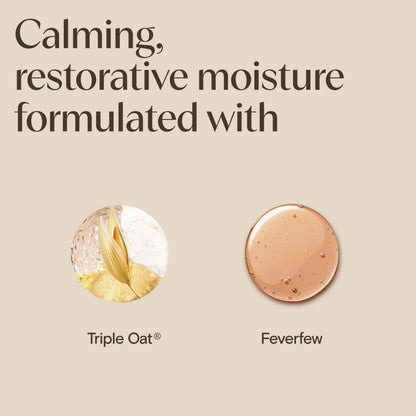 Aveeno Skin-Care Bundle for Sensitive Skin, Calm + Restore Triple Oat Hydrating Facial Serum, 1 fl. oz, & Travel Size Daily Moisturizing Cream + Prebiotic Oat, 0.5 oz, Fragrance Free, Two Items