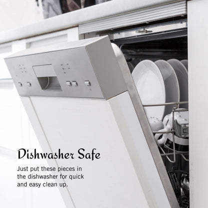 Mikasa Satin Loft 65-Piece Flatware Set for 12, 18/10 Stainless Steel Silverware with Forks, Knives, Spoons, and Serving Utensils, Durable and Elegant Design