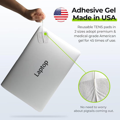 AUVON 3-in-1 TENS Unit Muscle Stimulator, EMS Massage Machine with 40 Intensities for Gradual Shoulder, Sciatica, Back Pain Relief, 24 Modes Rechargeable Electronic Pulse Massager with 12 TENS Pads