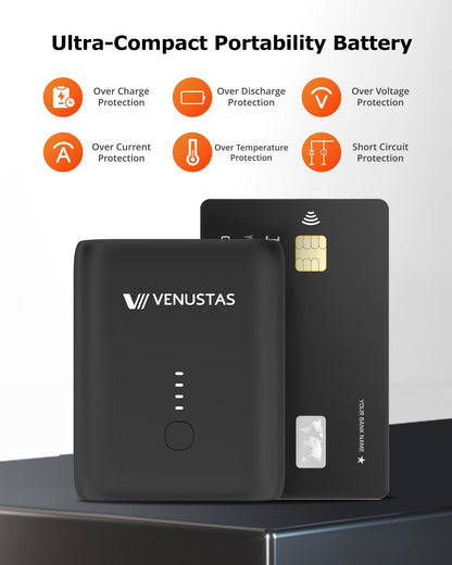 Venustas Unisex Heated Jacket with Battery, Heated Coat for Women and Men with Detachable Hood