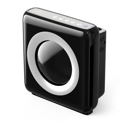 Coway AP-1512HH Mighty Air Purifier with True HEPA and Eco Mode, black/silver, 16.8 x 18.3 x 9.6