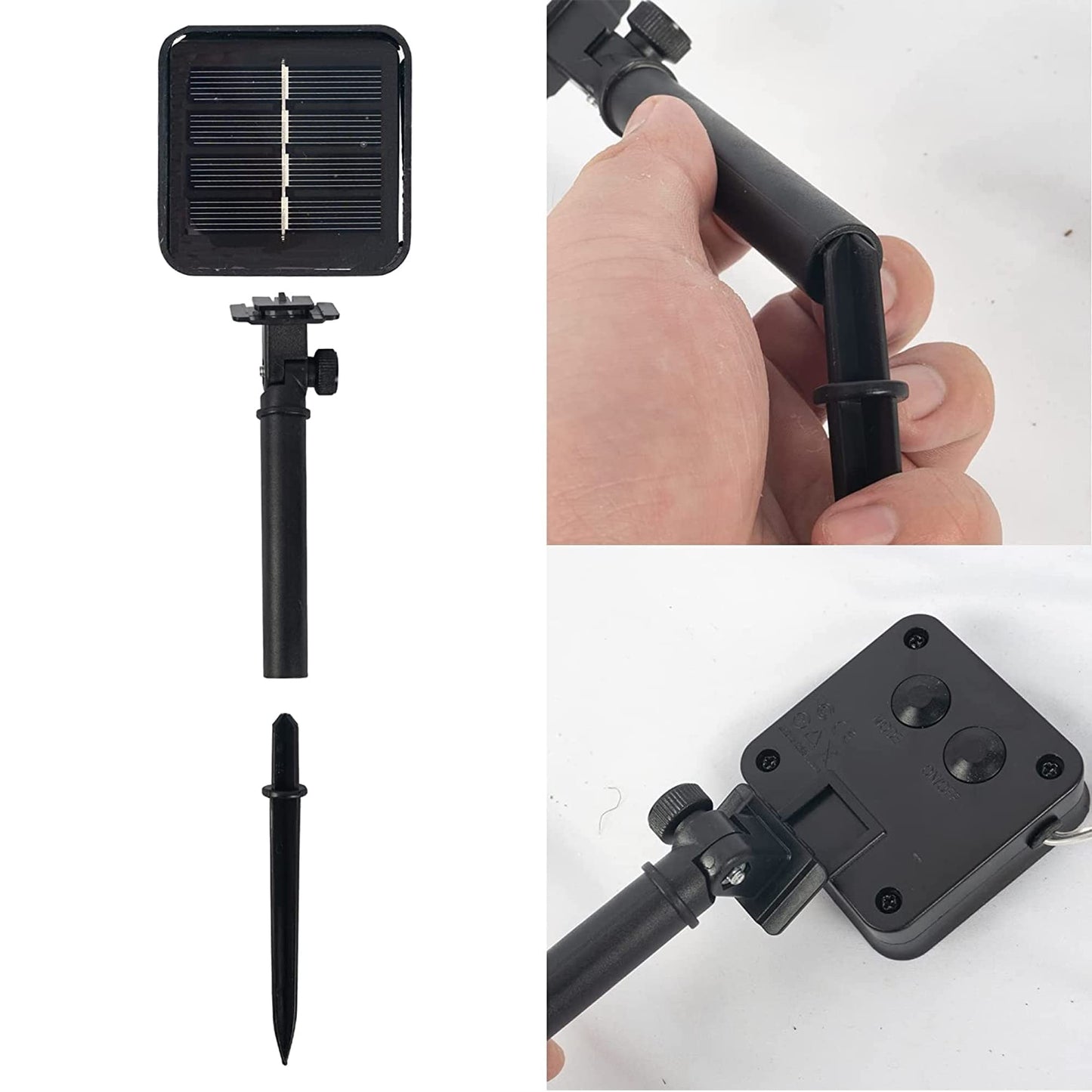 Dazzle Bright 2 Pack Purple and Orange Fairy String Lights, Total 80FT 240LED Solar Powered Fairy Lights with 8 Modes, Waterproof Copper Black Wire Lights for Outdoor Yard Party Halloween Decorations