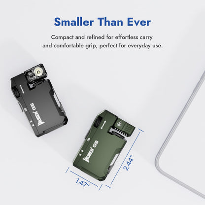 WUBEN G5 Rechargeable EDC Flashlight, Powerful RGB Flashights, 400 Lumens Portable Flat Mini Flashlights, IP68 Waterproof Multi-Mode Magnetic Small Keychain Flashlight for Camping, Emergency (Green)