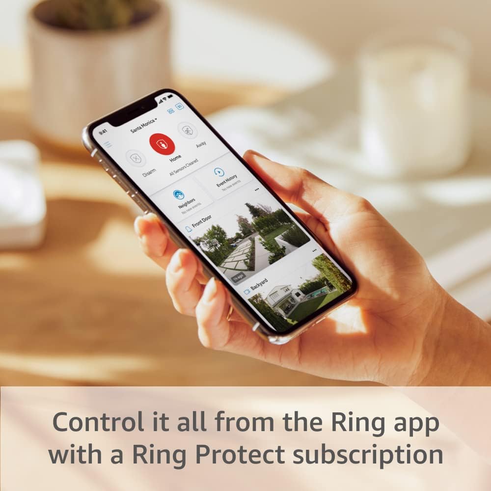 Ring Alarm 14-Piece Kit (newest model), Wireless smart home or business security system, expandable, easy setup, Mobile App Control, 24/7 Professional Monitoring, Alexa Compatible
