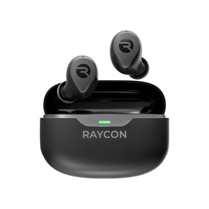 Raycon Everyday Earbuds (2024 Edition) - Bluetooth True Wireless in-Ear Buds with 32 Hours Playtime, Multpoint Technology, Extreme Comfort, and Active Noise Cancellation (Carbon Black)