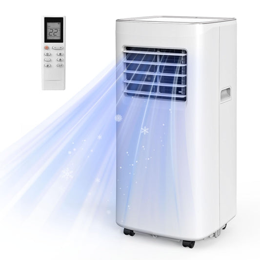 Spürbar 8500BTU Portable Air Conditioner 3-IN-1 with Fan&Dehumidifier AC unit with LED Remote Control up to 450 sq.ft. Room Air Conditioner with Sleep Mode,24H Timer,2 speed,Auto-evaporativ.